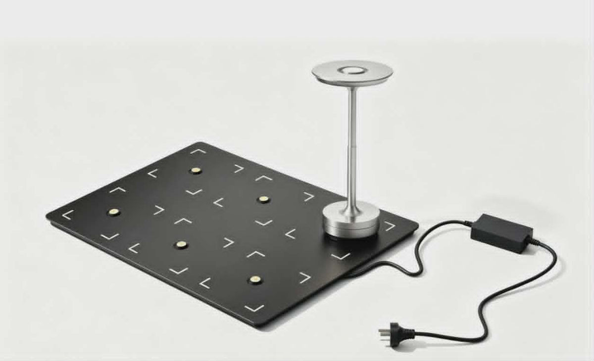 Lumen Pro Silver on the Wireless Charging Tray
