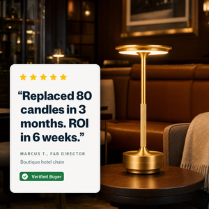 Marcus T. F&B Director testimonial — replaced 80 candles in 3 months, ROI in 6 weeks