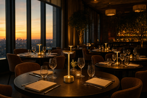 Luminous in a 500-venue dining room