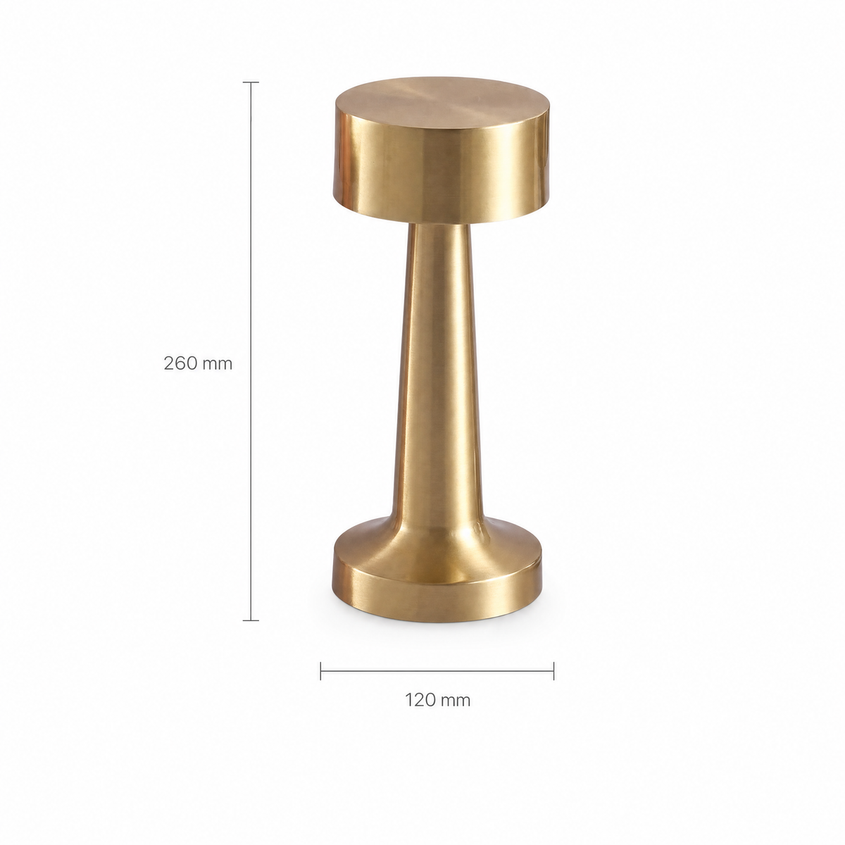 Refresh Decor Restaurant Lamp dimensions — 260 mm tall, 120 mm base