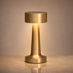 Refresh Decor Restaurant Lamp in Gold — premium studio photograph